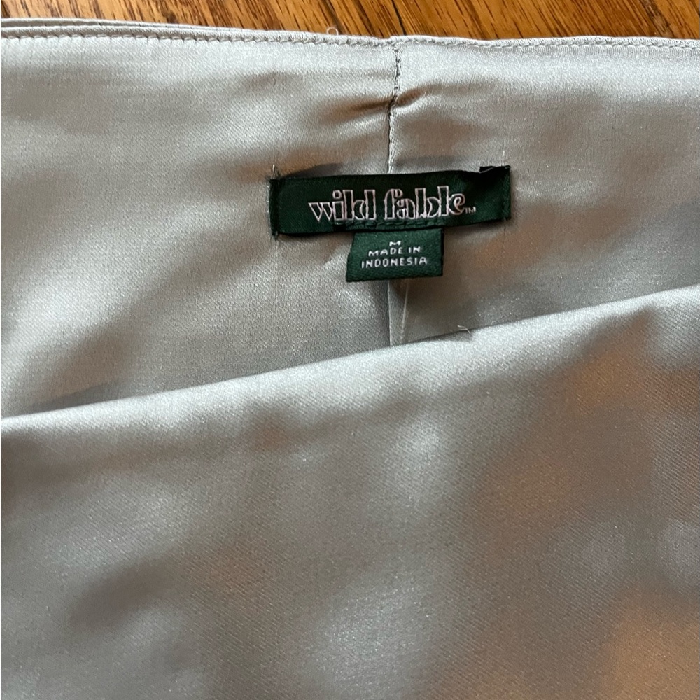 Wild Fable Shimmering Silver Fabric Medium